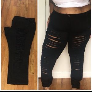 Size 28 ripped leg jeans